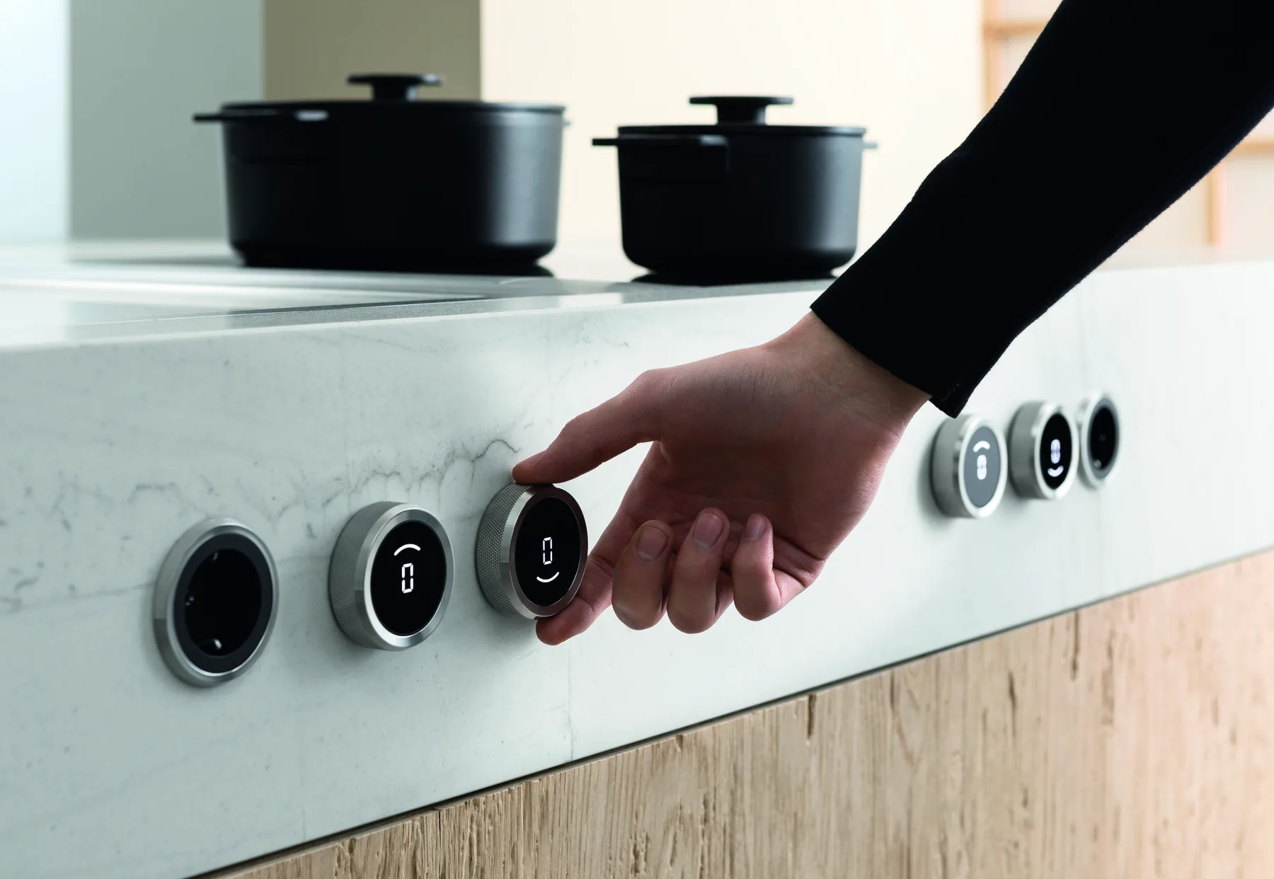 Bedienknebel des BORA Professional Kochfeldabzugssystems